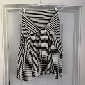 Free People Striped Black and White Women's Sweater Skirt
